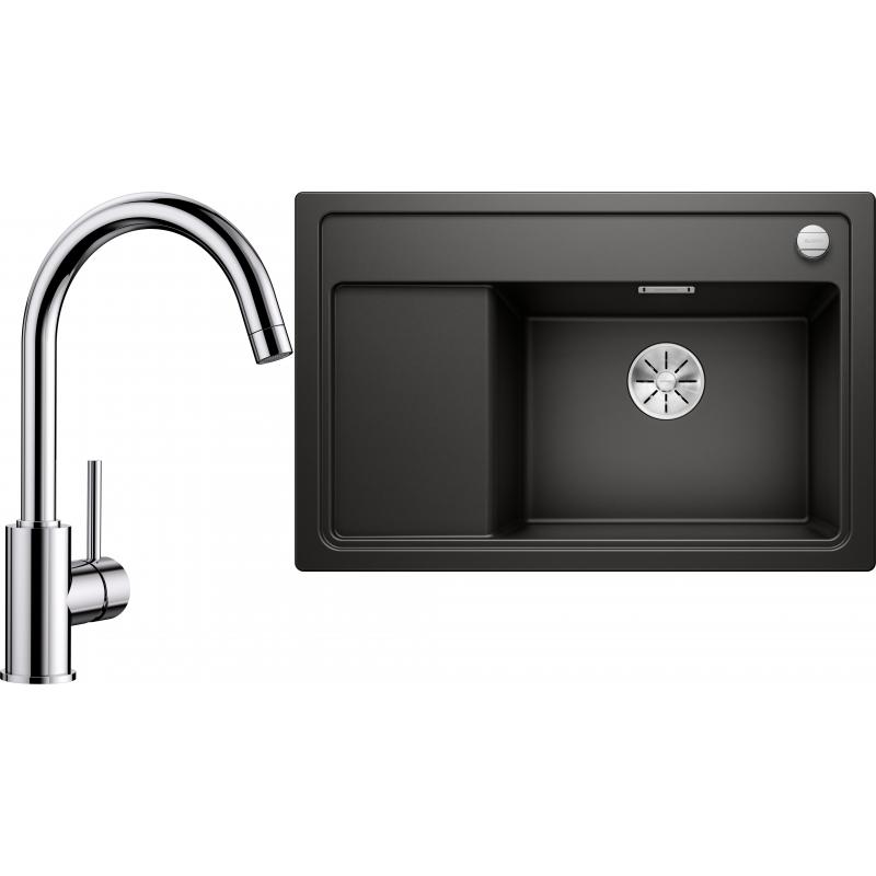 E-shop Set RS Blanco Zenar XL 6 S Compact + Blanco Mida (vanička na pravej strane, antracit + chróm)