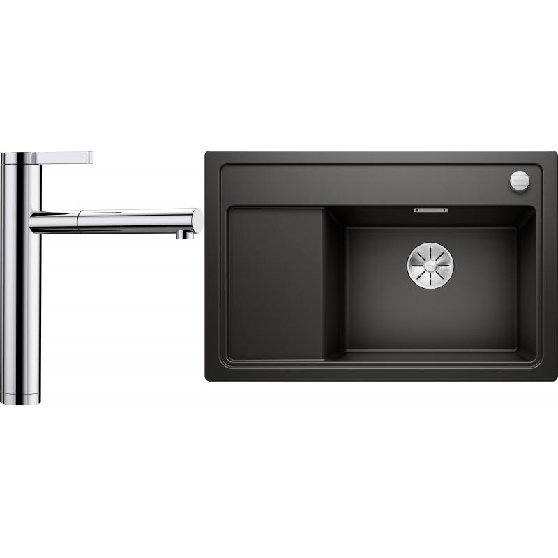 E-shop Set RS Blanco Zenar XL 6 S Compact + Blanco Linee-S (vanička na pravej strane, tartufo + chróm)
