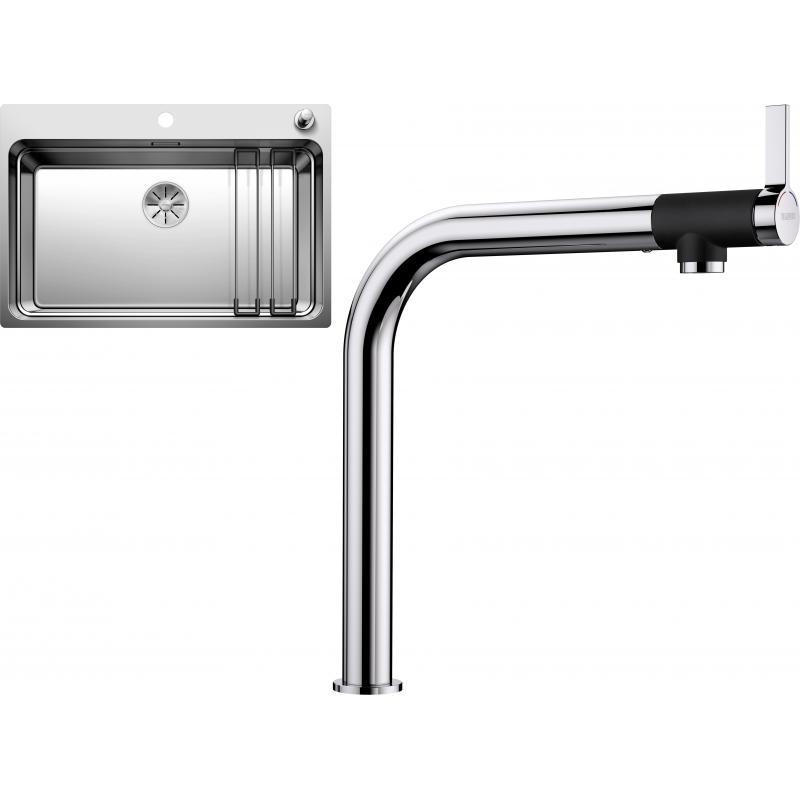 E-shop Set RS Blanco Etagon 700-IF/A + Blanco Vonda (hodvábne lesklá nerez + chróm)