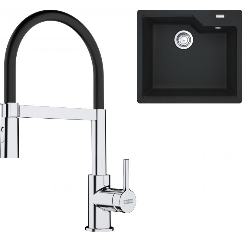 E-shop Set RS Franke Urban UBG 610-56 + Franke FC 6085 Lina (šedý kameň + chróm/čierna)