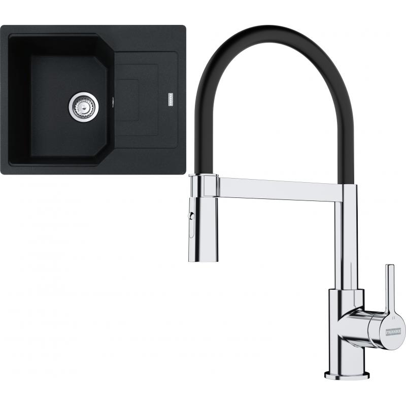 E-shop Set RS Franke Urban UBG 611-62 + Franke FC 6085 Lina (piesková + chróm/čierna)