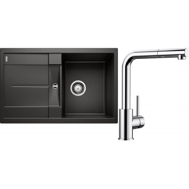 E-shop Set RS Blanco Metra 45 S + Blanco Mila-S (čierna + chróm)
