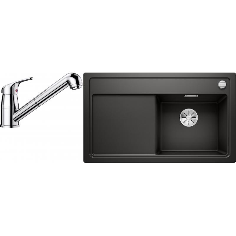 E-shop Set RS Blanco Zenar 45 S + Blanco Daras-S (vanička na ľavej strane, čierna + chróm)