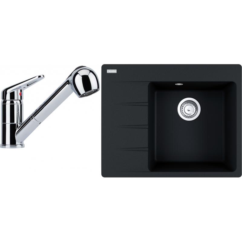E-shop Set RS Franke Centro CNG 611-62 TL + Franke FC 9547 (vanička na ľavej strane, onyx + chróm)
