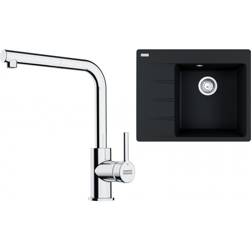 E-shop Set RS Franke Centro CNG 611-62 TL + Franke FS 3235 (vanička na pravej strane, onyx + chróm)