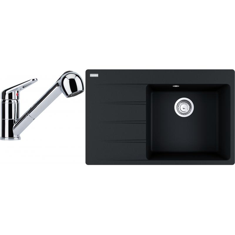 E-shop Set RS Franke Centro CNG 611-78 TL + Franke FC 9547 (vanička na ľavej strane, biely ľad + chróm)