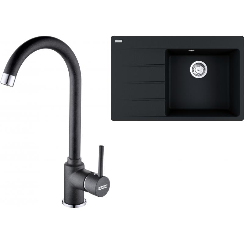 E-shop Set RS Franke Centro CNG 611-78 TL + Franke FP 9000 (vanička na pravej strane, onyx + onyx)