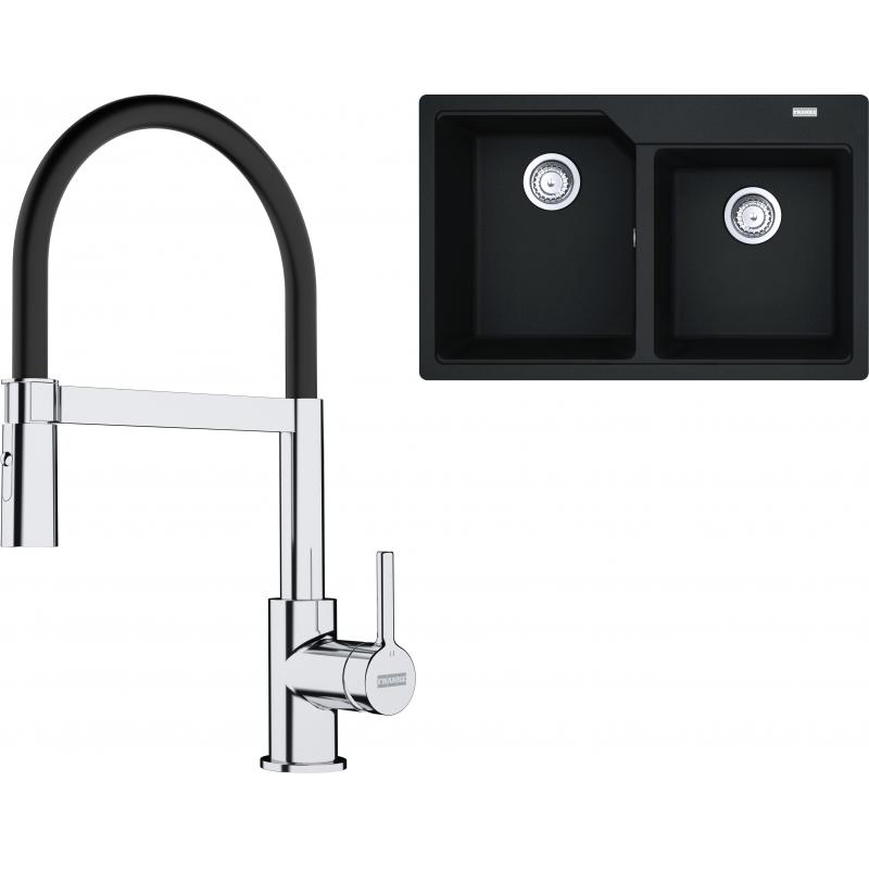 E-shop Set RS Franke Urban UBG 620-78 + Franke FC 6085 Lina (šedý kameň + chróm/čierna)