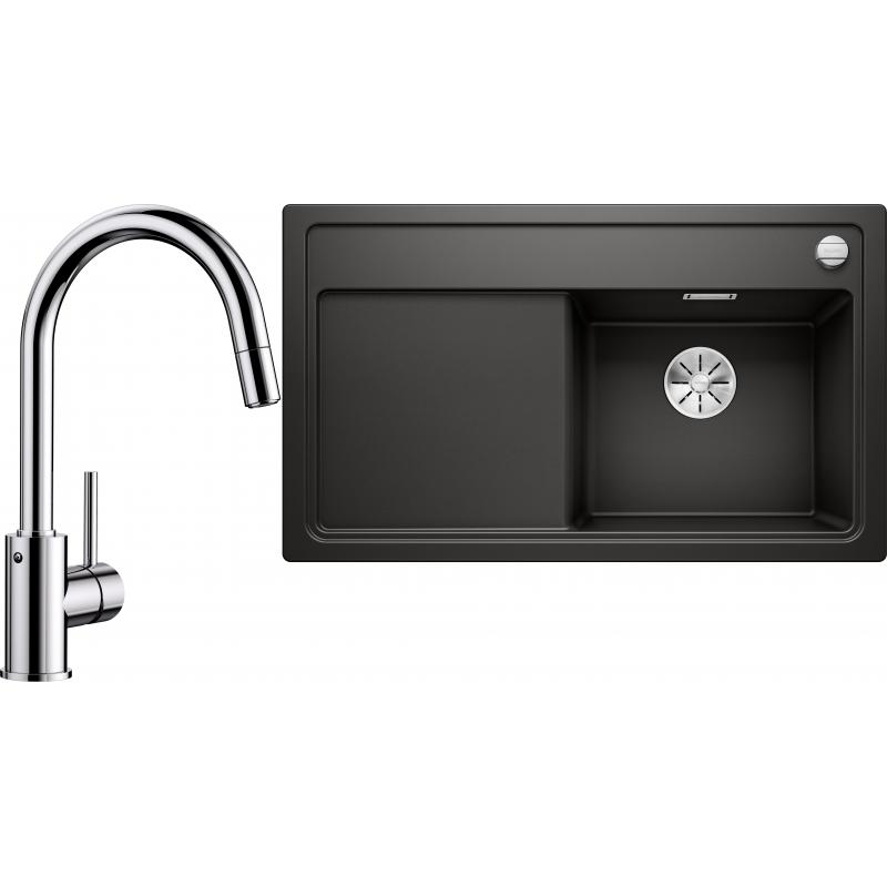 E-shop Set RS Blanco Zenar 45 S + Blanco Mida-S (vanička na pravej strane, čierna + čierna matná)
