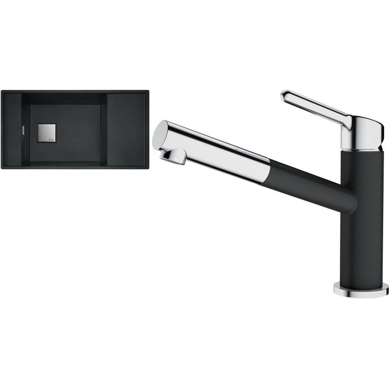 E-shop Set RS Franke Fresno FSG 611-88 + Franke FC 3055 Orbit (čierna matná + čierna matná)