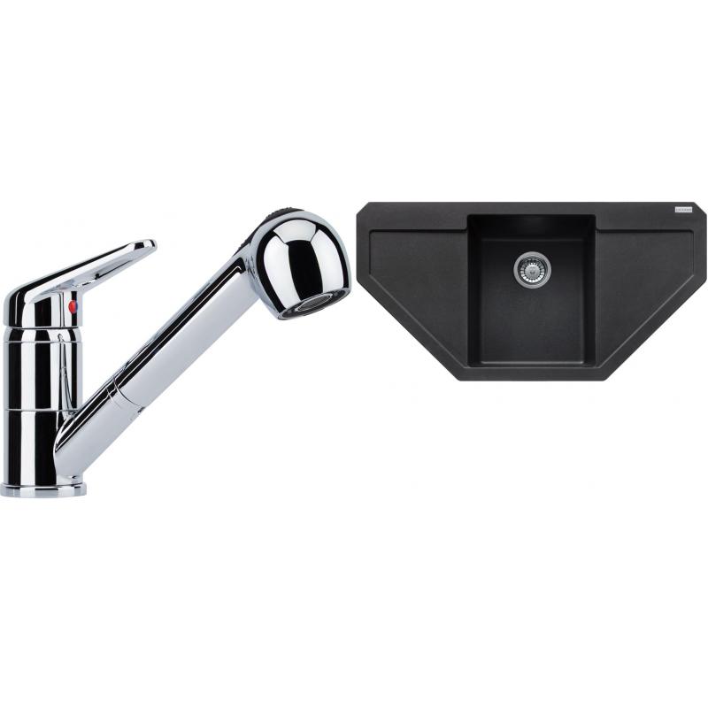 E-shop Set RS Franke MRG 612 E + Franke FC 9547 (čierna matná + chróm)