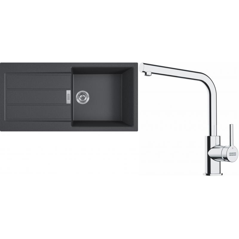 E-shop Set T117 Franke S2D 611-100 + Franke FS 3230 (šedá + chróm)