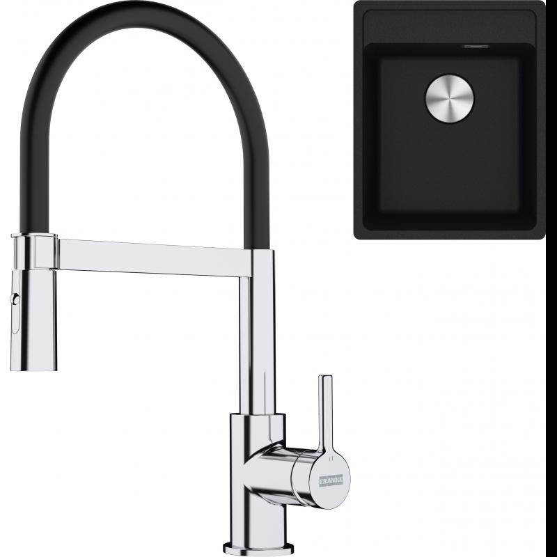 E-shop Set RS Franke Maris MRG 610-37 RTL + Franke FC 6085 Lina (onyx + chróm/čierna)