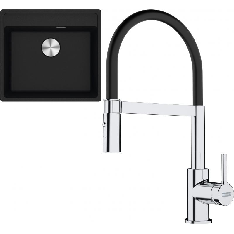 E-shop Set RS Franke Maris MRG 610-52 RTL + Franke FC 6085 Lina (čierna matná + chróm/čierna)