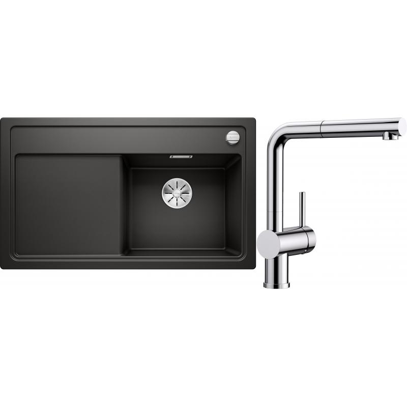 E-shop Set RS Blanco Zenar 45 S + Blanco Linus-S (vanička na ľavej strane, sivá vulkán + chróm)