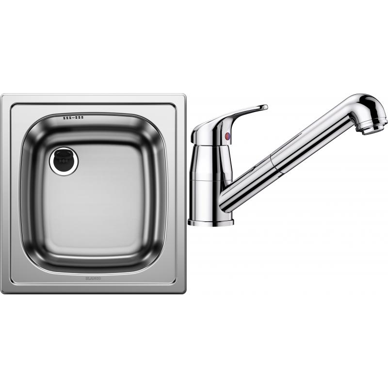 E-shop Set RS Blanco Top EE 4x4 + Blanco Daras-S so sprškou (nerez + chróm)