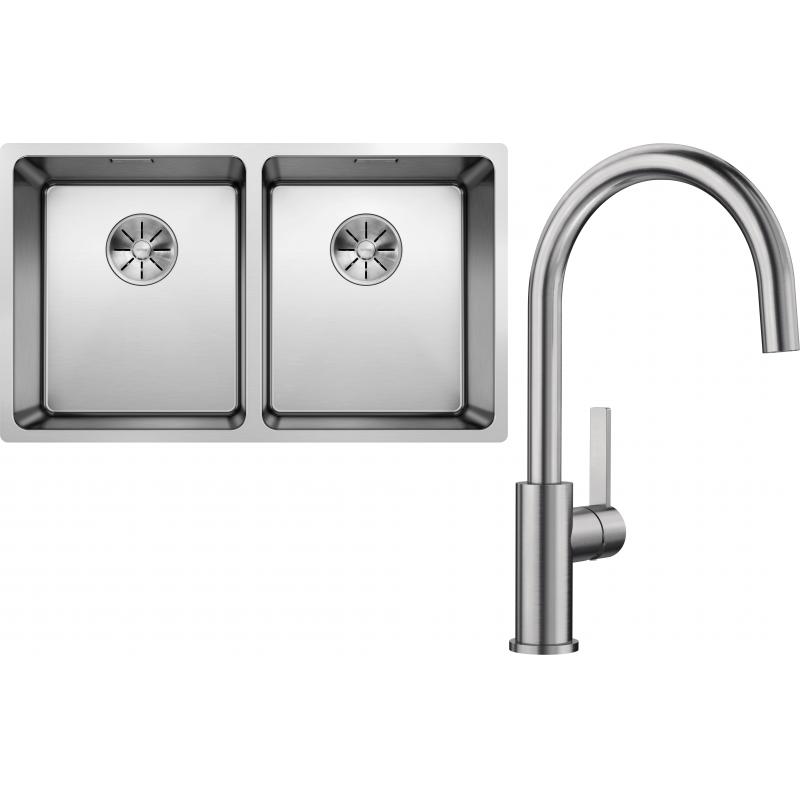 E-shop Set RS Blanco Andano 340/340-IF + Blanco Candor (hodvábne lesklá nerez + leštená nerez)