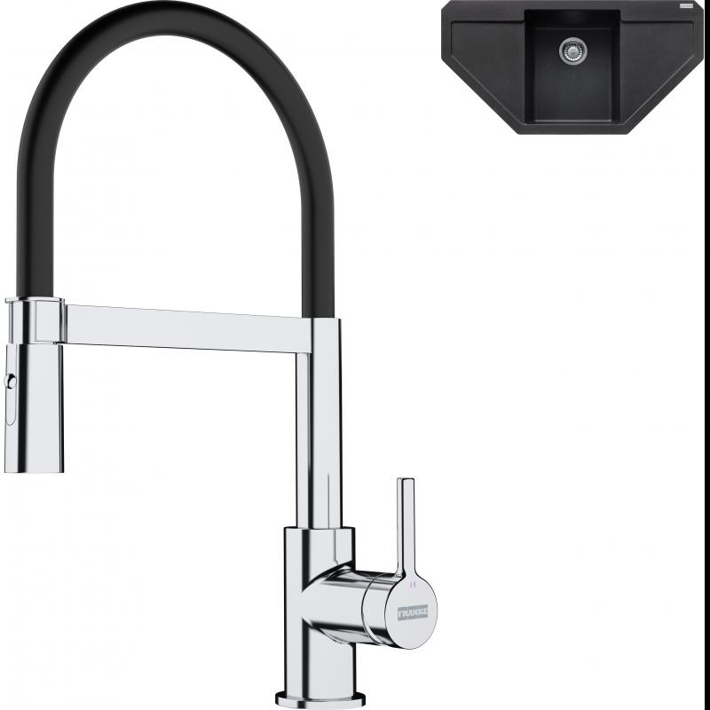 E-shop Set RS Franke Maris MRG 612 E + Franke FC 6085 Lina (kašmír + chróm/čierna)