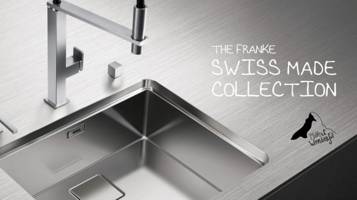 Ukážka produktov z Franke SWISS MADE COLLECTION